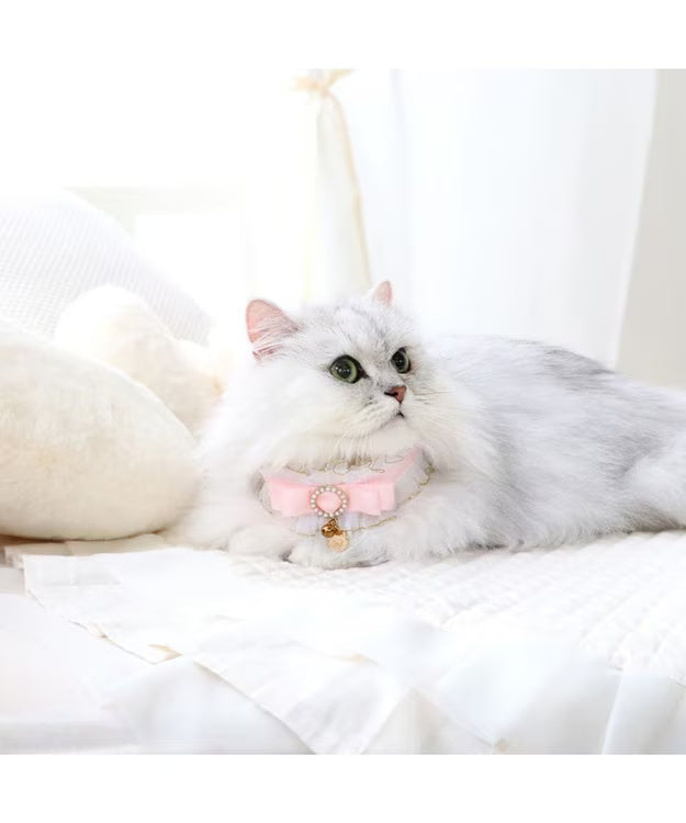 寵物用品 迪士尼 Marie 荷葉邊項圈  S / M